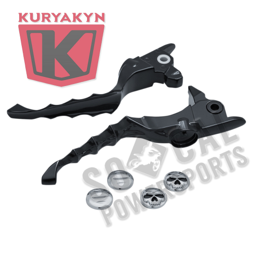Kuryakyn - Kuryakyn Zombie Levers - Gloss Black - 1983
