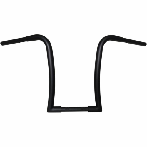 Nash Motorcycle Company - Nash Motorcycle Company 1-1/4in. Pudgy Midget Gimp Handlebar - 12in. End Rise - Black - 12PMBDKT