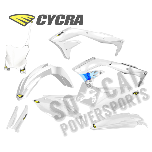 Cycra - Cycra Powerflow Body Kit -  White - 1CYC-9318-42