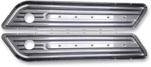 Covingtons - Covingtons Saddlebag Hinge Covers - Dimpled - Chrome - C1010-C
