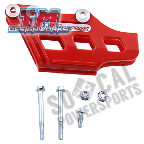 T.M. Designworks - T.M. Designworks Dirt Cross Polifibar Rear Chain Guide Shell - Red - RCG-SCR-RD
