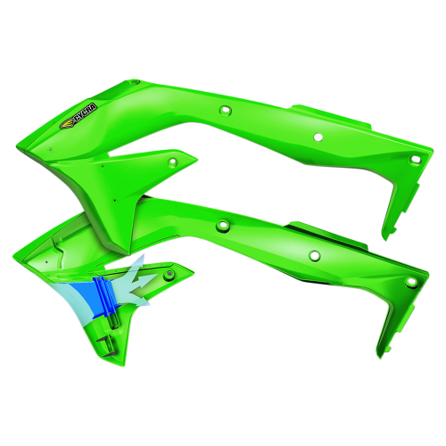 Cycra - Cycra Powerflow Intake Radiator Shrouds - Green - 1CYC-1867-72