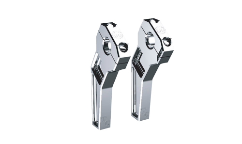 Todds Cycle - Todds Cycle 1in. Pullback Handlebar Riser Kit - 6in. Rise - Chrome - TD-R12-06