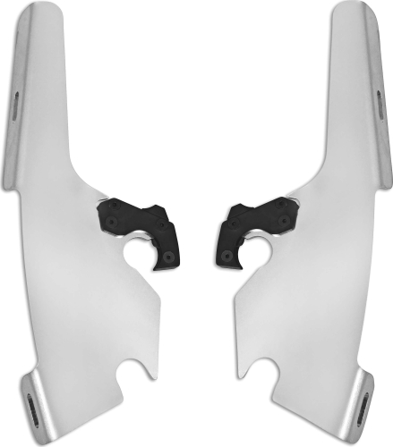 Memphis Shades - Memphis Shades Plates-Only Kit for Changing Sportshield to Fats/Slim or Batwing Fairing - Polished - MEK1746