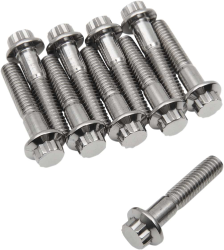 Diamond Engineering - Diamond Engineering 12-Point Stainless Steel Coarse Thread Bolt Refill Packs - 5/16in.-18 x 1 1/2in. - TC0514HP-10
