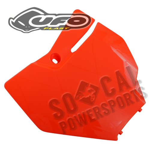 UFO Plastics - UFO Plastics Front Number Plate - Neon Orange - KT04087-FFLU