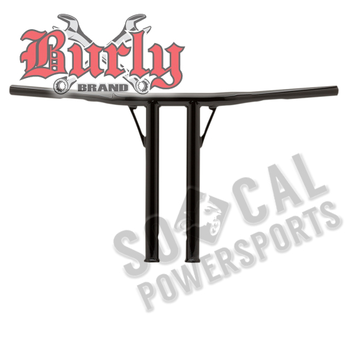 Burly Brand - Burly Brand 1-1/4in. Jail Burly Handlebar - Gloss Black - B12-5503B