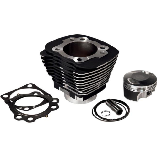 Revolution Performance - Revolution Performance Bolt-On Big Bore Kit (515cc Forged) - Bore 3-9/16in. - 10.5:1 Compression - Black/Highlighted Fins - 201-529W