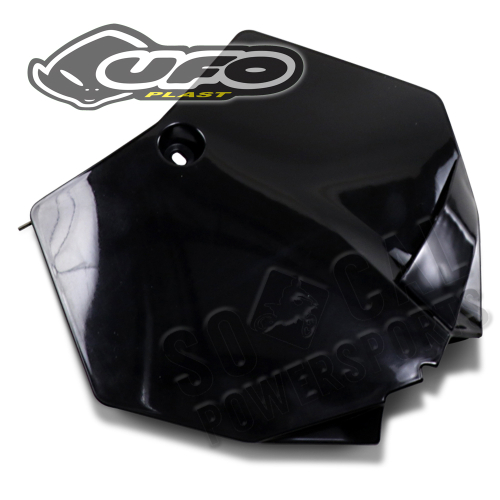 UFO Plastics - UFO Plastics Front Number Plate - Black - KT04041-001
