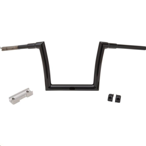Todds Cycle - Todds Cycle 1-1/2in. Strip Handlebars - Black - 0601-5198