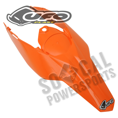 UFO Plastics - UFO Plastics Rear Fender with Side Panels - Orange - KT03094-127