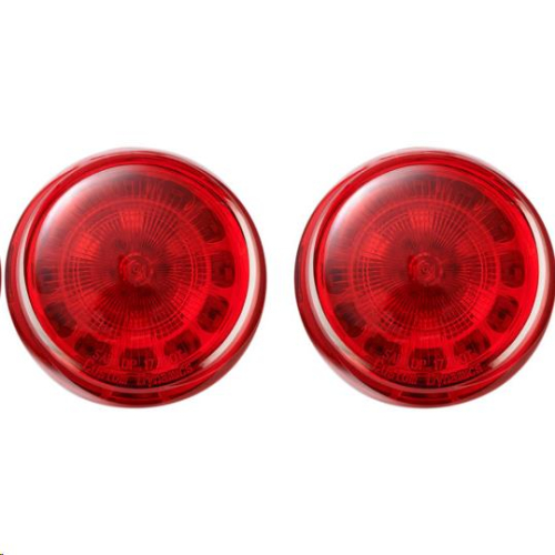 Custom Dynamics - Custom Dynamics Probeam Bullet Bezel LED Turn Signal Inserts for Models with 1157 Contact Bases - Red - PB-R-1157
