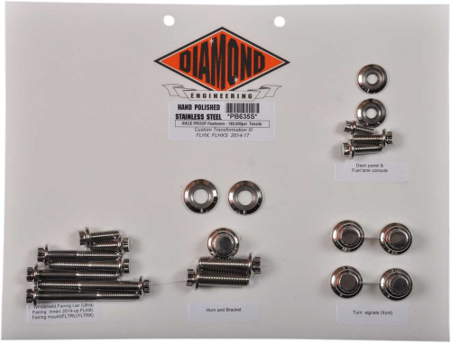Diamond Engineering - Diamond Engineering 12-Point Custom Transformation III Kit - Polished Stainless Steel - PB635S