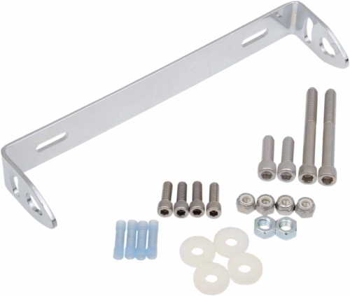 Saddlemen - Saddlemen S4 Saddlebag License Plate Bracket-Mounted Turn Signal Relocation Kit - Chrome - 2020-0423