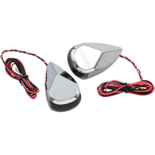 Alloy Art - Alloy Art LED Turn Signal - Chorme Smoke/Red Lens - MRL-2C