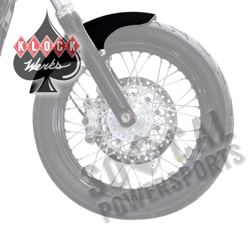 Klock Werks - Klock Werks Hugger Series Front Fenders With Mounting Blocks - Top Hat - KWF-02-0495