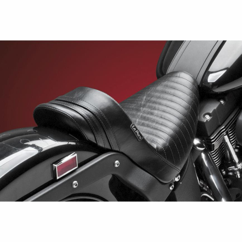 Le Pera - Le Pera Stubs Spoiler Pleated Solo Seat - Black Stripes - LX410