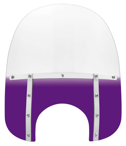 Memphis Shades - Memphis Shades Memphis Fats Windshield (9in. Cutout) - 19in. - Gradient Purple - MEM3714