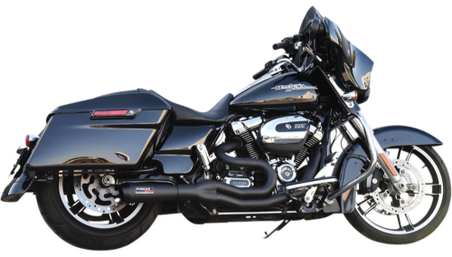 Bassani Manufacturing - Bassani Manufacturing Road Rage II 2:1 Exhaust System with Hot Rod Turnout - Black - 1F68C
