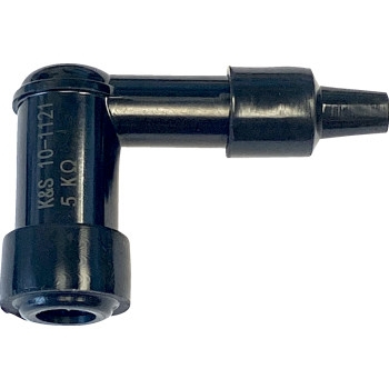 K&S Technologies - K&S Technologies Spark Plug Resistor Cover - 90deg. Elbow Type - 14mm - Black - 10-1121