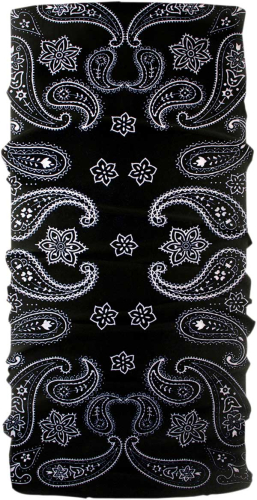 Schampa - Schampa Tube - TUBE-01 - Black/White Paisley - OSFM