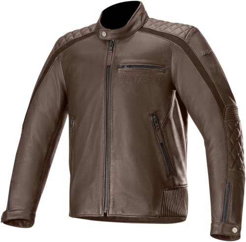 Alpinestars - Alpinestars Hoxton Leather Jacket V2 - 3105520-80-48 - Brown - 48