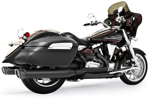Freedom Performance - Freedom Performance Racing Dual Exhaust System - Black Mufflers - Black Tips - MY00117