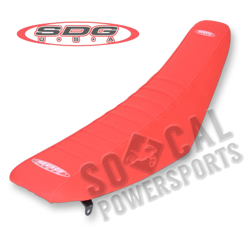 SDG - SDG 9-Pleat Gripper Seat Cover - Red/Red - 96323RR