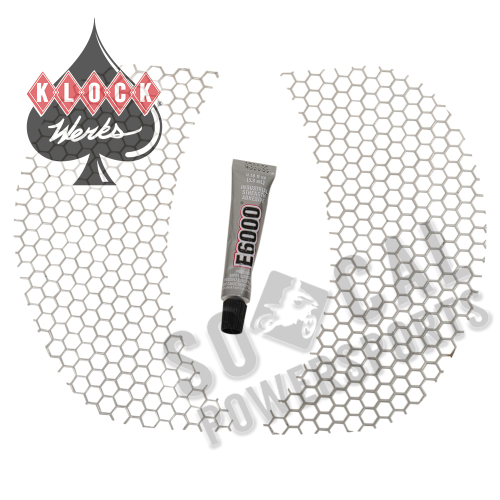 Klock Werks - Klock Werks Fairing Vent Screen - Honeycomb - Chrome - KWS-01-0320