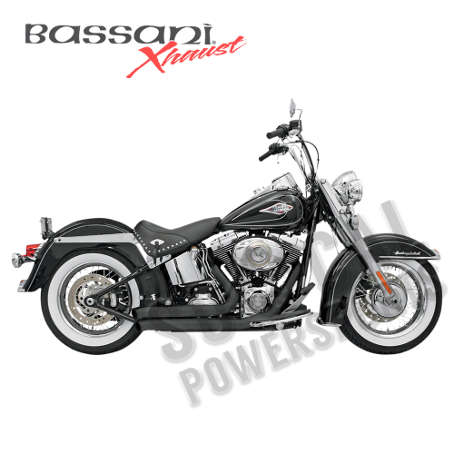 Bassani Manufacturing - Bassani Manufacturing FireSweep Exhaust System - Black Ceramic - 12123D