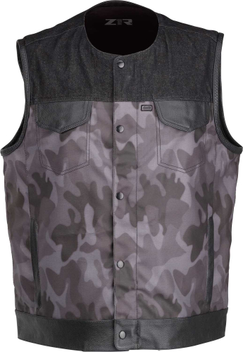 Z1R - Z1R Nightfire Camo Vest - 2830-0624 - Black/Gray - Small