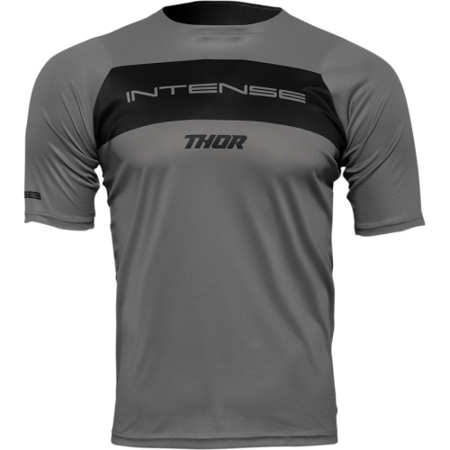 Thor - Thor Intense Assist Short Sleeve Dart Jersey - 5120-0156 - Gray/Black - X-Small