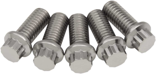 Diamond Engineering - Diamond Engineering 12-Point Stainless Steel Coarse Thread Bolt Refill Packs - 7/16in.-14 x 1in. - TC0710THP-5