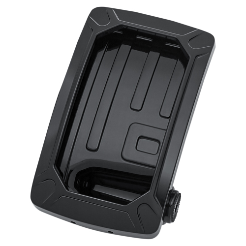 Kuryakyn - Kuryakyn Nova Curved Side Mount License Plate Holder - Vertical Mount - Gloss Black - 3191