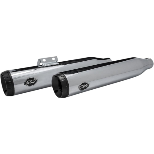 S&S Cycle - S&S Cycle Grand National Slip-On Mufflers - 49-State with Catalytics - Chrome - 550-0755