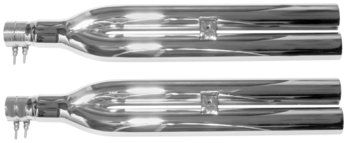 Baron Custom Accessories - Baron Custom Accessories 4-2-4 Double Nasty Slip-Ons - BA-1000-00