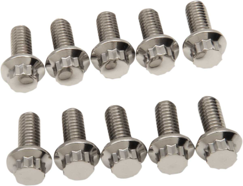 Diamond Engineering - Diamond Engineering 12-Point Stainless Steel Coarse Thread Bolt Refill Packs - 5/16in.-18 x 3/4in. - TC0506HP-10
