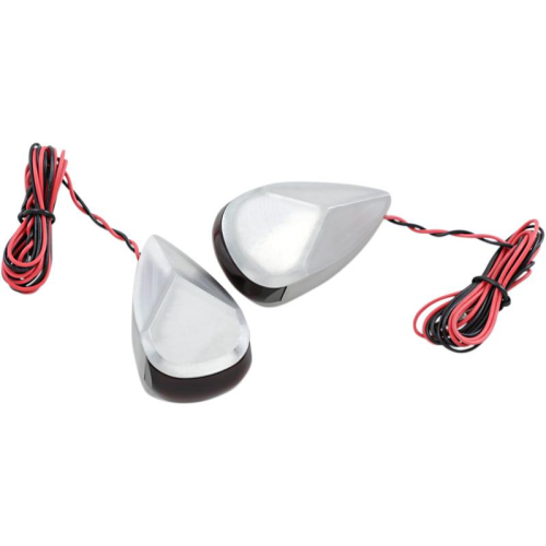 Alloy Art - Alloy Art LED Turn Signal - Raw Red/Red Lens - MRL-3R