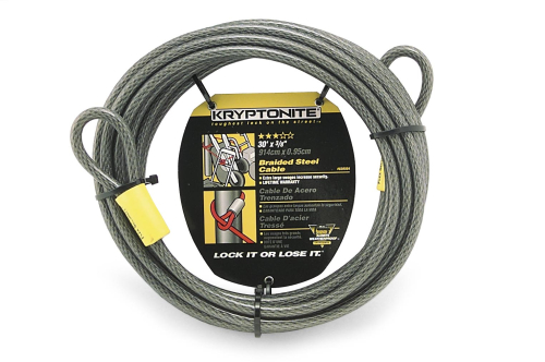 Kryptonite - Kryptonite Krypyoflex Looped Cable - 30ft. x 10mm - 720018 830504