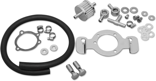 Drag Specialties - Drag Specialties Crankcase Breather/Support Bracket Kit - 120179