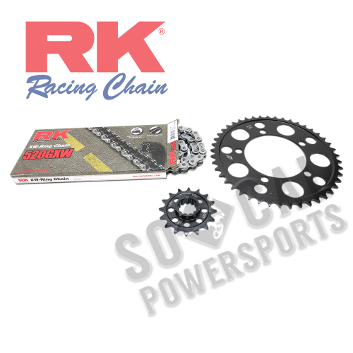 RK - RK Quick Acceleration Chain Kit with Steel Sprocket - Natural - 9101-129P