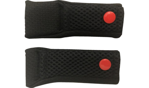 6D - 6D Chin Strap Covers for ATR-2 Youth Helmet - Black - 70-1119