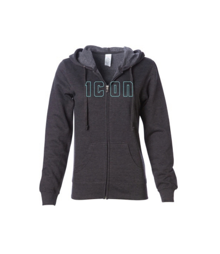 Icon - Icon Katstevens Womens Hoody - 3051-1213 - Gray - X-Large