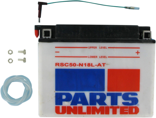 Parts Unlimited - Parts Unlimited 12V Heavy Duty Battery - RSC50-N18L-AT