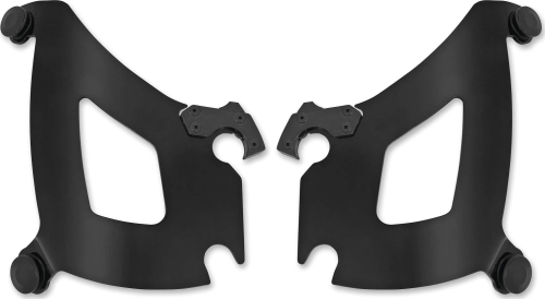 Memphis Shades - Memphis Shades Plates-Only Kit for Bullet Fairing - Black - MEB1745