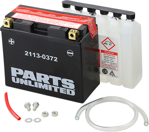 Parts Unlimited - Parts Unlimited AGM Maintenance Free Battery - 2113-0372