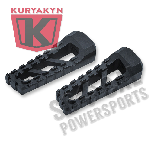 Kuryakyn - Kuryakyn Riot Footpegs without Male-Mount Ends - Satin Black Textured - 3599
