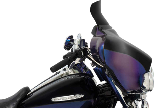 Memphis Shades - Memphis Shades Spoiler Windshield for Memphis Shades Batwing Fairings - 6.5in. - Dark Black Smoke - MEP84110