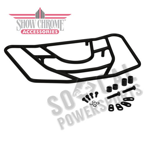 Show Chrome - Show Chrome Tour Luggage Rack - Matte Black - 52-830BK