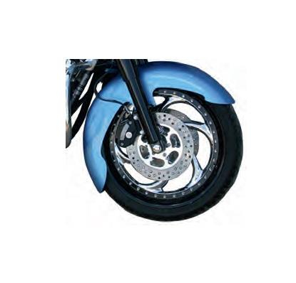 Klock Werks - Klock Werks Tire Hugger Series Pierce Front Fender with Mounting Blocks for 16in.-19in. Wheel - KW050101242014